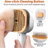 BABYYER Cat Steam Brush，3 In 1 combs for indoor cats，pet steam brush for shedding,Dog shedding for Long and Short Hair Dogs and Cats Pet Grooming - 2 of 4