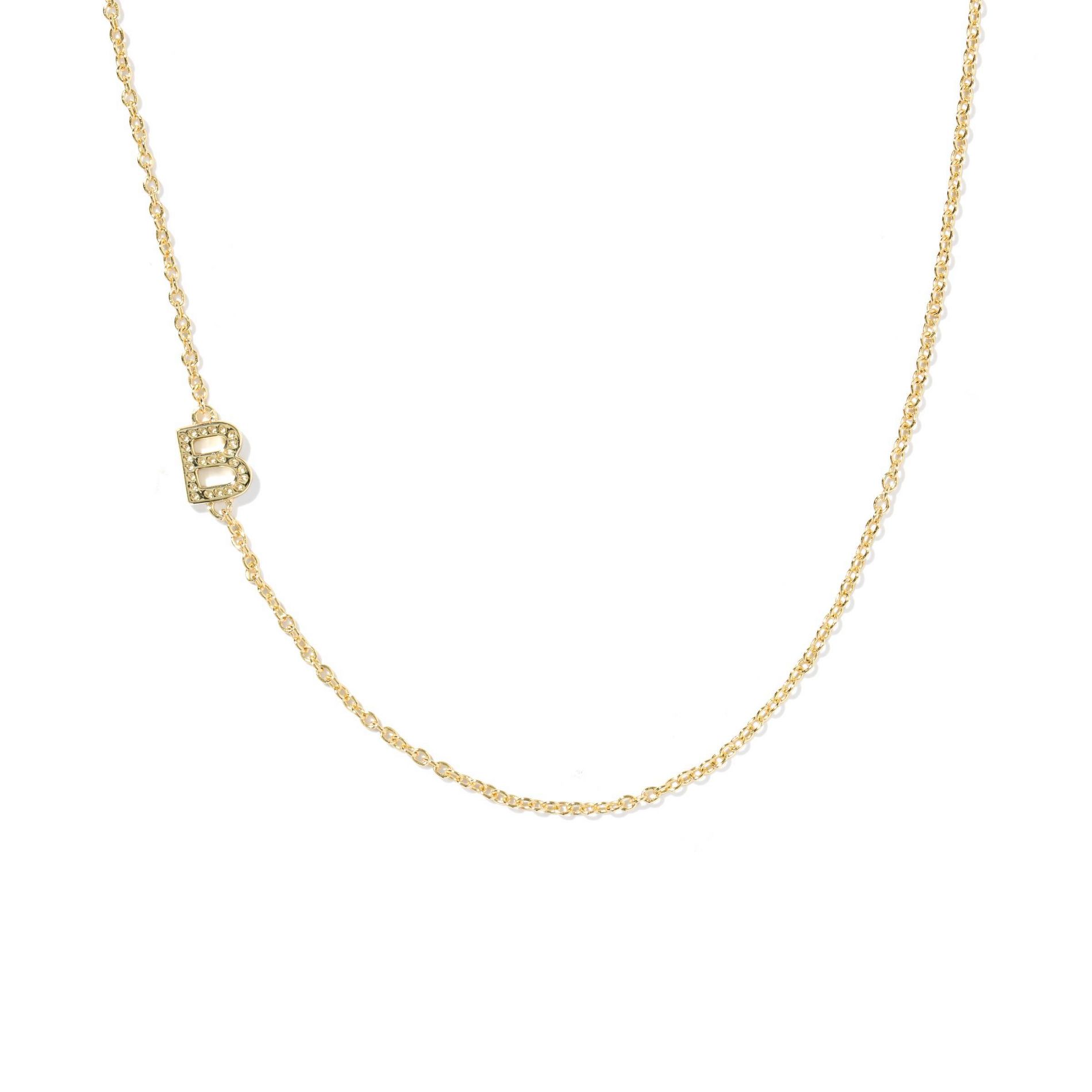 Kendra Scott 14K Gold Over Brass Mini "B" Initial Pendant Necklace - Gold