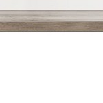 gray cat litter cabinet + white cat tree