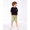 Deux par Deux Boy Stretch Twill Short Green - 3 of 4