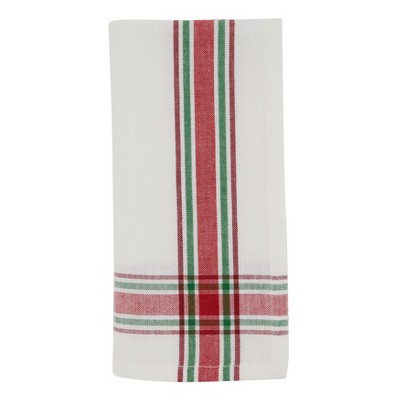 Saro Lifestyle Plaid Cotton Table Napkins (Set of 4)