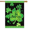 Briarwood Lane St. Patrick's Day Shamrock House Flag Patterned Cl - 2 of 4