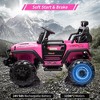 24V 9Ah 2 Seats Kids Ride On Truck with Remote Control,20“ Large Seat Ride On Car for Toddlers, Electric Riding Vehicle Car - 4 of 4