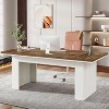Tribesigns 62.99" Executive Office Desk, Modern Computer Desk for Home Office - 4 of 4