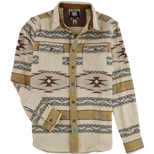 Frye Mens Jacquard Button Up Shirt - 1 of 2