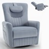 NicBex Recliner Chair Swivel Accent Chair with Pillow Power Lift Chair with USB Ports Living Room Chairs for Reading Room - 3 of 4