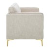 Modway Kaiya Fabric Sofa Beige: Upholstered Polyester, Metal & Wood Frame, Seats 3, No Assembly Required - 4 of 4