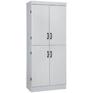 NicBex 69.5 Inch Kitchen Pantry Storage Cabinet with 4 Doors and 2 Adjustable Shelves for Dining Room,Bathroom,Kitchen - 1 of 4