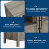 55 Inch Sideboard Buffet Cabinet with 4 Glass Doors Large Buffet Cabinet with Storage Modern Farmhouse Cabinet for Kitchen Dining Room Living Room - 4 of 4