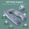 VAVSEA Pregnancy Pillows with 2 Covers U-Shape Full Body Pillow for Sleeping Maternity Pillow - 4 of 4