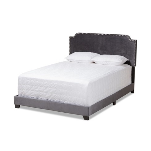 Darcy Velvet Upholstered Bed Baxton Studio Target