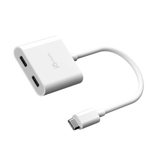 j5create USB-C® to Dual USB-C® with Video or Power Delivery - 1 of 4