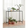 VASAGLE Entryway Table, Console Table, Tempered Glass Tabletop, Modern Sofa Table, Easy Assembly, with Adjustable Feet - 4 of 4