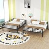 Streamdale Full XL Over Queen Metal Bunk Bed, Black - 3 of 4