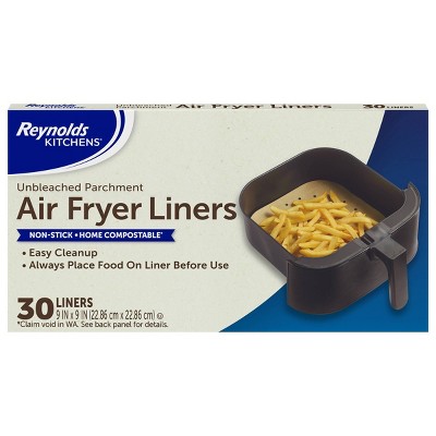 Reynolds Kitchens Unbleached Parchment Air Fryer Liners - 30ct