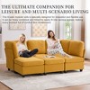 113''U-Shaped Sectional Sofas with Chaise, Storage Ottoman, and Convertible Design for Living Room, Apartment, Office - 2 of 4