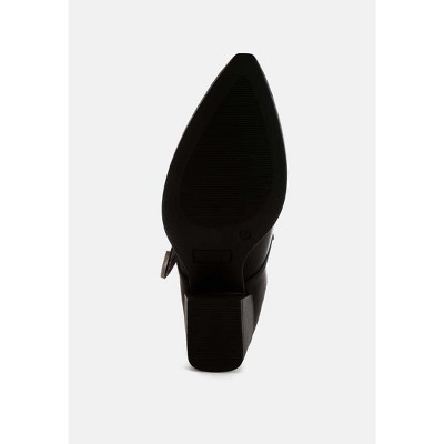 Holler Carved Buckle Statement Mules - image 5