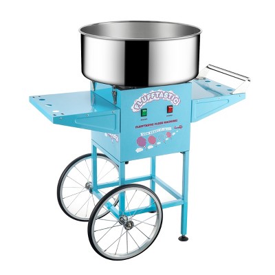 Great Northern Portable Popcorn Flufftastic Cotton Candy Machine and Cart - Light Blue