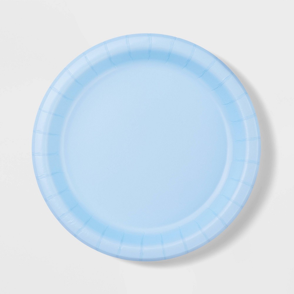 20ct Blue Dinner Paper Plates - Spritz™