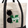 Manhattan College Primary Logo Canvas Tote Bag With External Pocket, Reusable Shoulder Bag for Shopping, School, Beach - 2 of 4