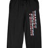 Transformers Red White & Blue Chrome Logo Men's Black Sleep Pajama Pants - image 2 of 4