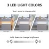 NicBex LED Nightstands 3 Drawer Dresser,End Table with Acrylic Board for Bedroom,Living Room - 4 of 4