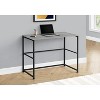 Monarch Specialties Computer Desk Home Office Laptop Left Right Set-Up Storage Drawers 40InchL Work Metal Laminate Grey Black Contemporary Modern - 2 of 4