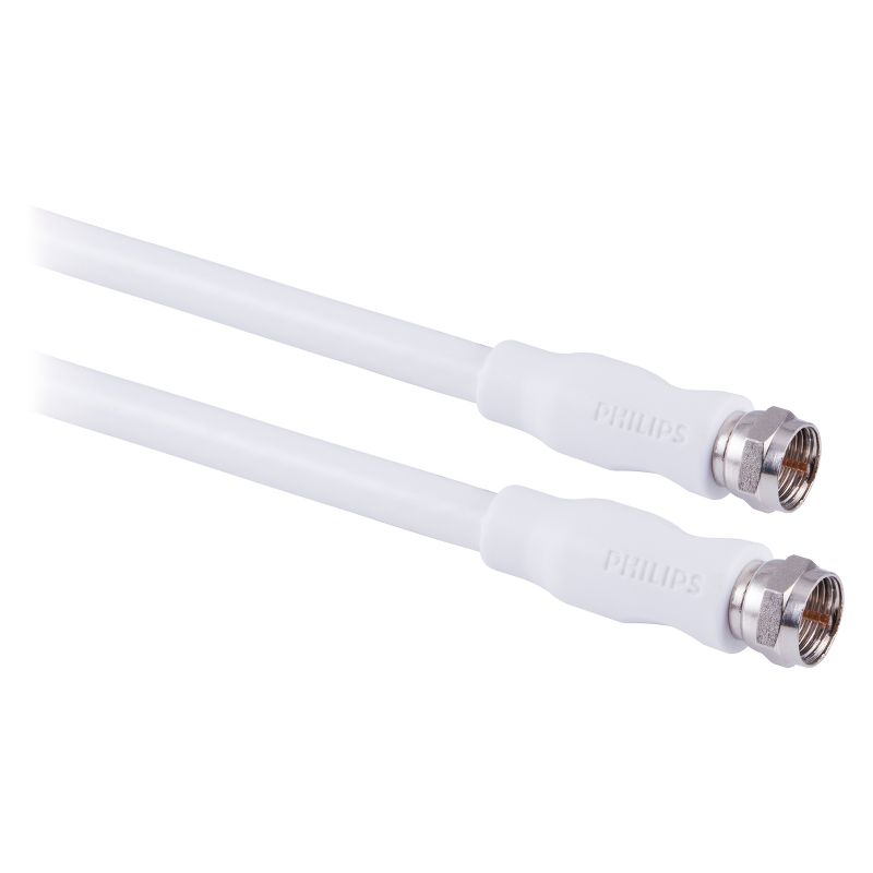 Philips 50' RG6 Coax Cable - White, 4 of 7