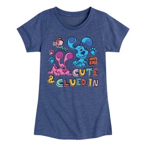 Girls' - Blue's Clues & You! - Cute & Clued In Fitted Short Sleeve Graphic T-Shirt - 1 of 4