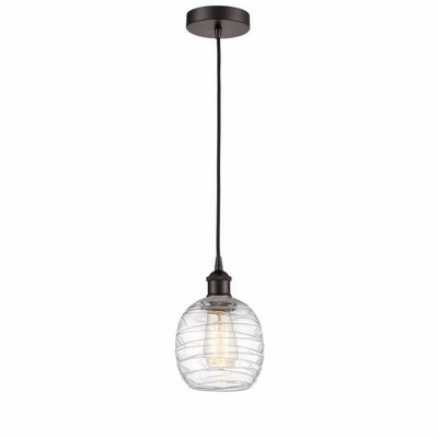 Belfast - 1 Light Cord Hung Mini Pendant In Industrial Style-9.75 Inches Tall and 6 Inches Wide