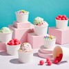 Juvale 100 Pack Disposable Ice Cream Sundae Cups for Frozen Dessert, Yogurt, Fruit Cocktails, 8 oz - 3 of 4