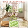 TopComfy Pet Tower Pink Flower Cat Tree Large Condo Removable Flower Cushion Soft Hammock Durable Scratching Post for Cats, Pink, 23.6"*18.9"*71" - 3 of 4