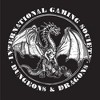 Dungeons & Dragons White Dragon Circle Men's Black T-shirt - 2 of 3