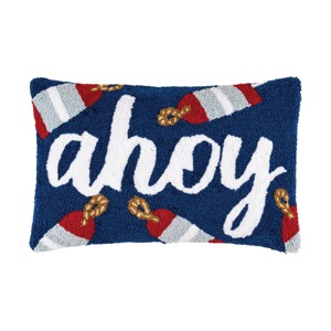 C&F Home Ahoy Hooked Throw Pillow - 1 of 4