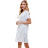 Emerson Road Womens Whisperluxe Rib Short Sleeve Sleepshirt - 3 of 4