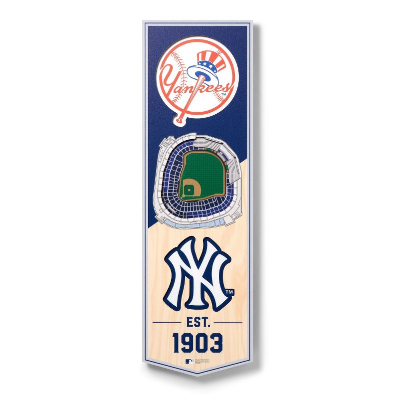 MLB New York Yankees 6&#34;x19&#34; Stadium Banner, 1 of 5