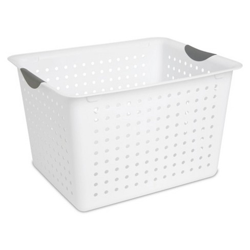 Sterilite Deep Ultra Plastic Storage Bin Organizer Basket w/ Handles - image 1 of 4