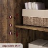 Bathroom Cabinet, Freestanding Kitchen Pantry Storage Cabinet, Floor Linen Cabinet with Doors & Shelves, for Living Room, Rustic Brown - 4 of 4