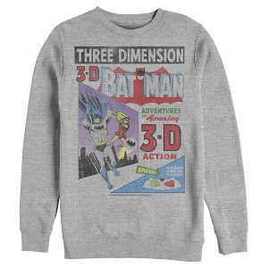 Men's Batman 3D Vintage Comic Cover Sweatshirt - 1 of 3