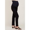 Pinkblush Black Stretchy Slim Fit Crop Maternity Dress Pants - 3 of 4