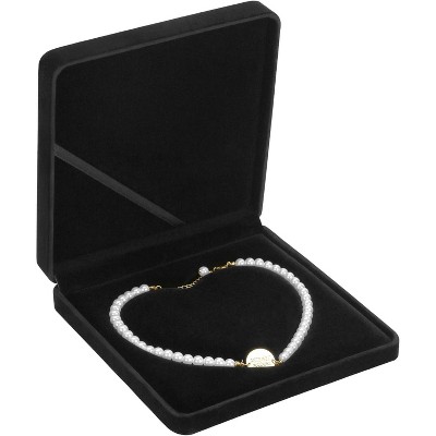 Velvet Jewelry Set Box, Velvet Gift Box for Bracelet Necklace Earring Ring