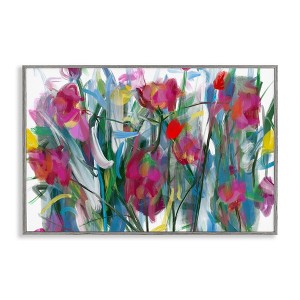 Stupell Industries Expressive Blooming Roses Framed Giclee Art - 1 of 4