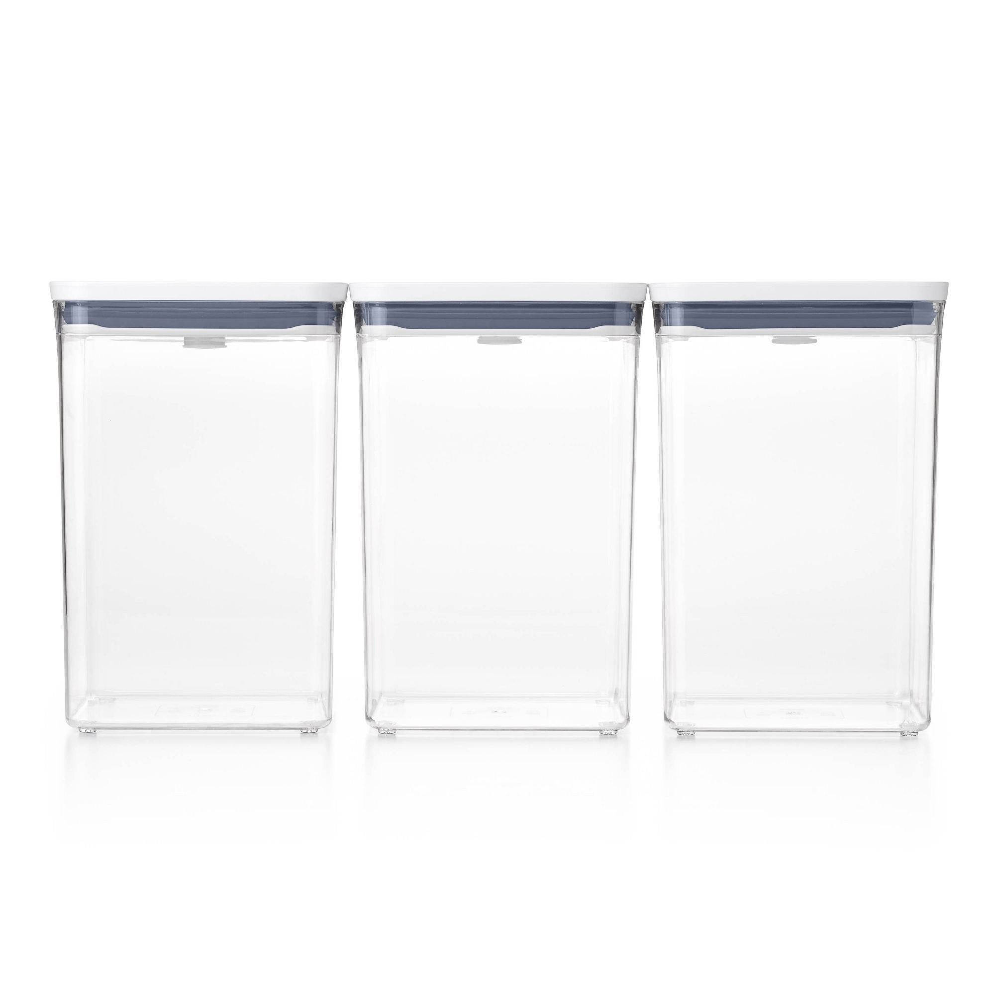 OXO Pop 6pc Bulk Airtight Food Storage Container Set: Dishwasher-Safe, 4.4 Qt Capacity, Silicone & ABS Lid