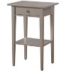 NicBex Modern Minimalist Wooden Nightstand with Drawer and Open Shelf Bedside Table End Table for Bedroom, Living Room - 3 of 4