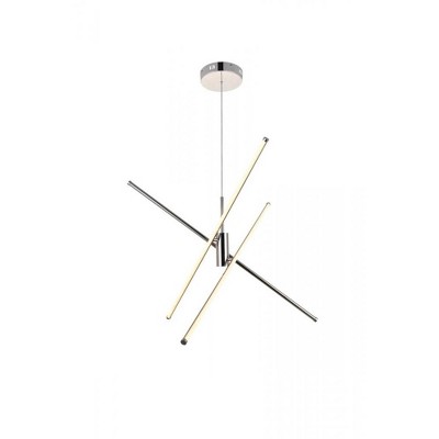 Elegant Lighting Sonya 3 Light Polished Nickel Pendant