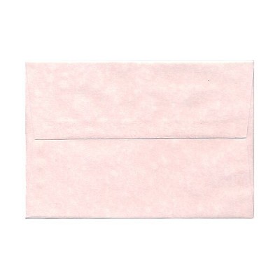 JAM Paper A8 Parchment Invitation Envelopes 5.5 x 8.125 Pink Recycled 63750
