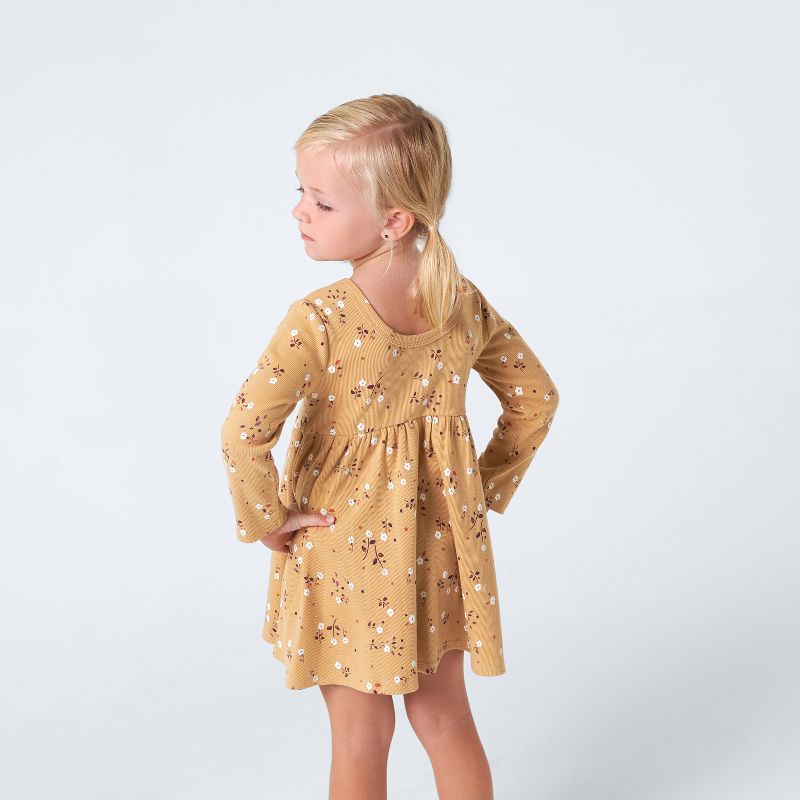 Gerber Infant & Toddler Girls' Long Sleeve Dresses, 2-Pack, 3 of 10
