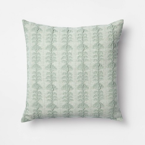 Woven Jacquard Lumbar Throw Pillow With Tassels Khaki - Threshold™ : Target