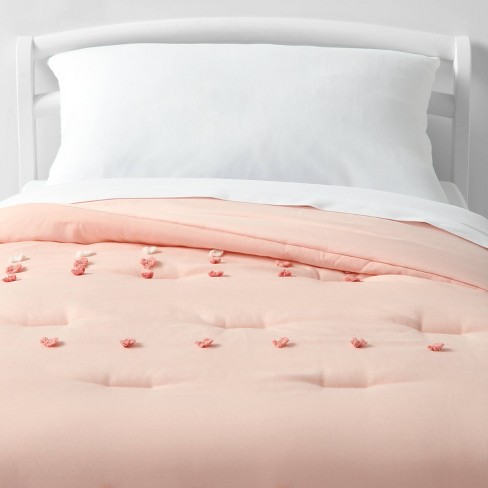 Full/queen Pom Kids' Comforter Set Pink - Pillowfort™ : Target