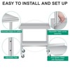 Stainless Steel Table for Prep & Work with Backsplash  Inches, Commercial Heavy Duty Table with Adjustable Under Shelf for Kitchen Busines - 3 of 4